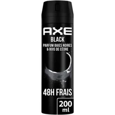AXE Black Déodorant Spray Homme Baies Noires & Bois de Cèdre 48h