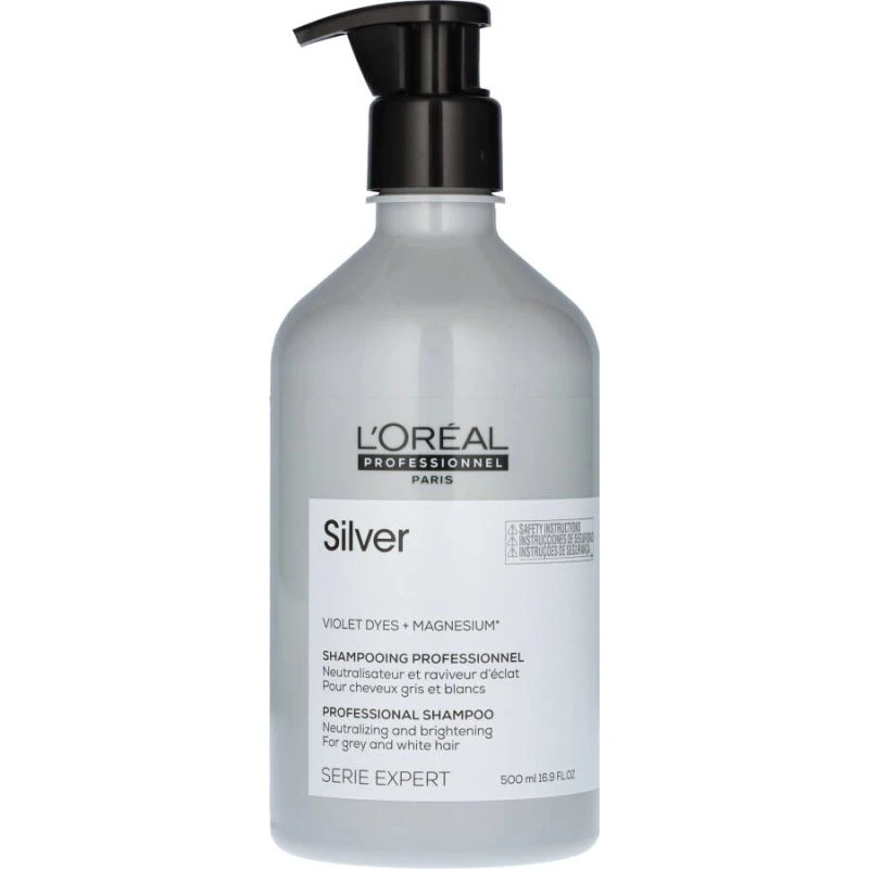 L'Oréal Silver Shampoo 500 ml pour cheveux blancs et gris