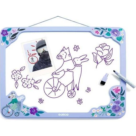 Djeco Tableau magnétique Fleurs en bois