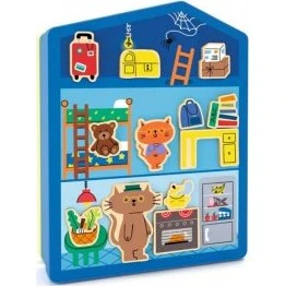 Djeco Inzehouse Puzzle Magnétique Maison des Chats
