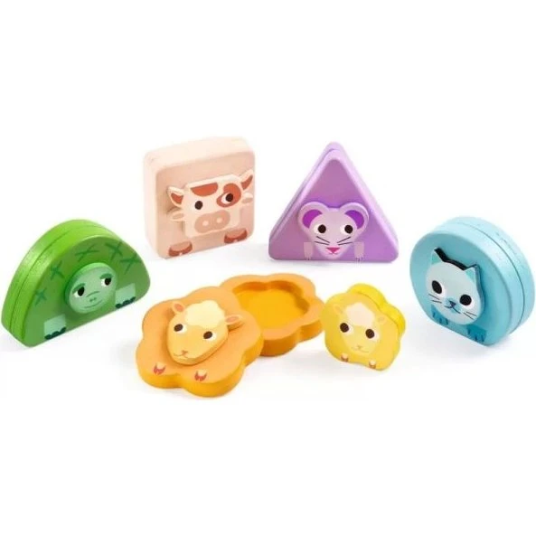 Djeco Kimami Farm - Puzzle magnétique en bois