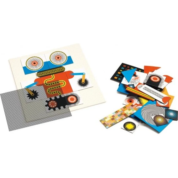 Djeco Kinoptik Robots 60 pièces