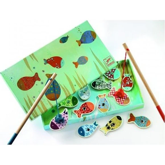 Djeco Fishing Dream - Jeu de pêche magnétique en bois