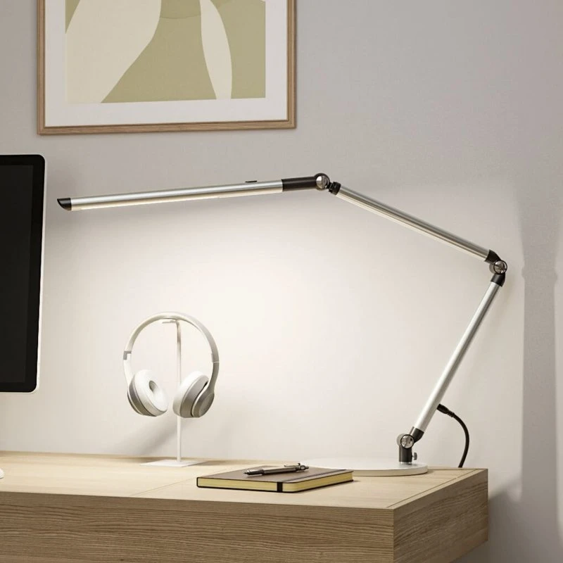 Paulmann FlexBar Lampe de bureau LED argentée 36 cm CCT