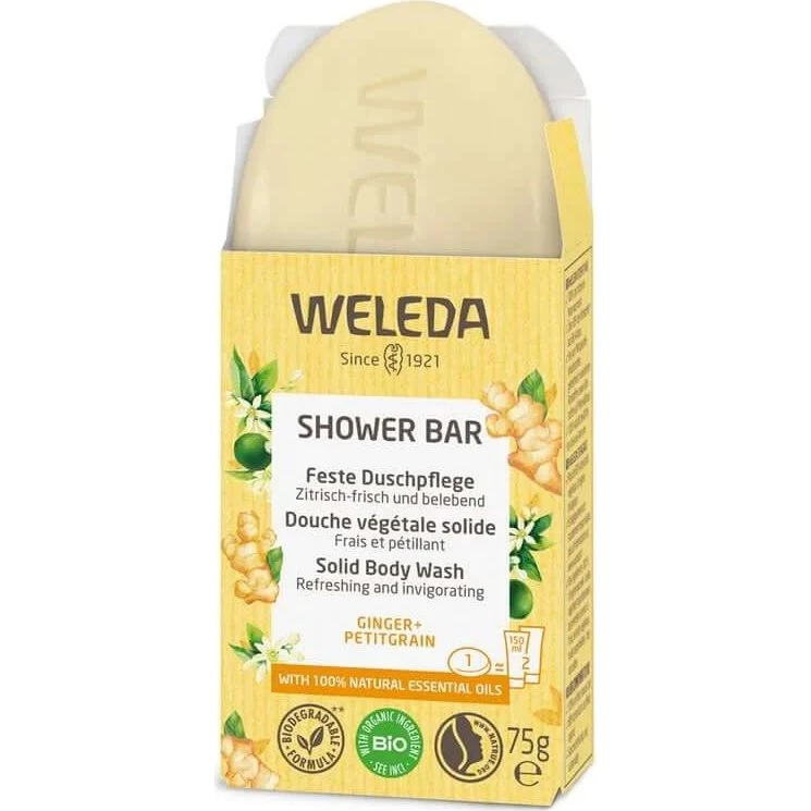Weleda Soin Douche Solide Gingembre + Petitgrain 75 g