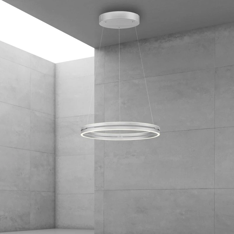 Paul Neuhaus PURE E-Loop - Suspension LED - Couleur Pierre - Ø 70 cm