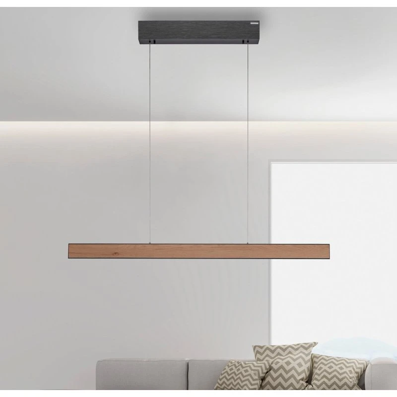 Paul Neuhaus Suspension LED E-Motion - Chêne/Noir Perle - CCT