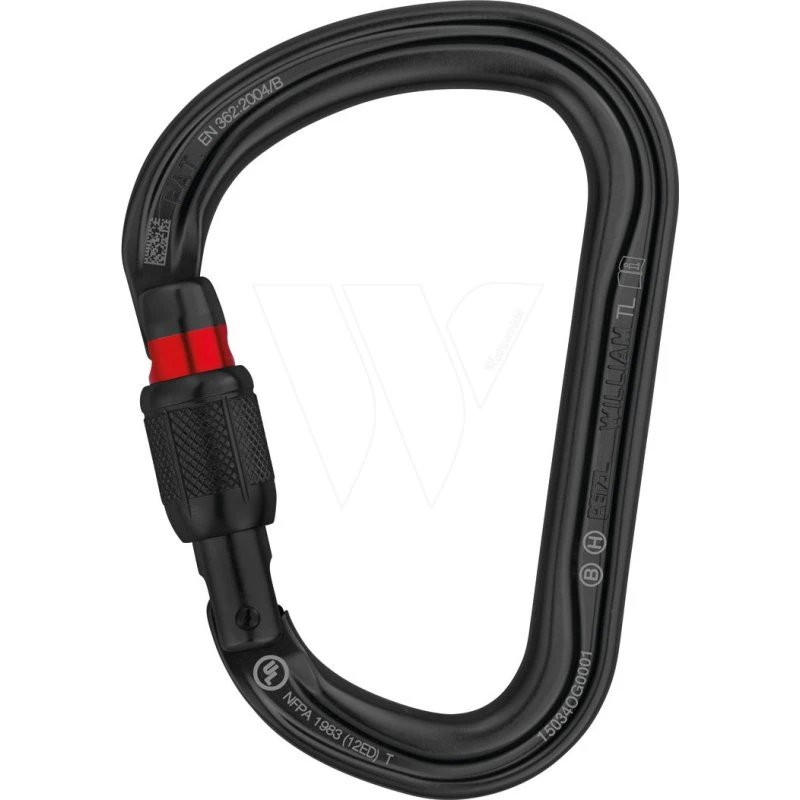 Petzl William Screw-Lock Mousqueton asymétrique