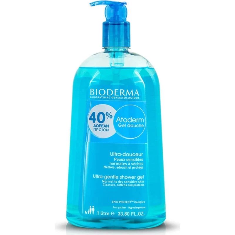 Bioderma Atoderm Gel Douche 1000ml - Peaux Normales à Sèches