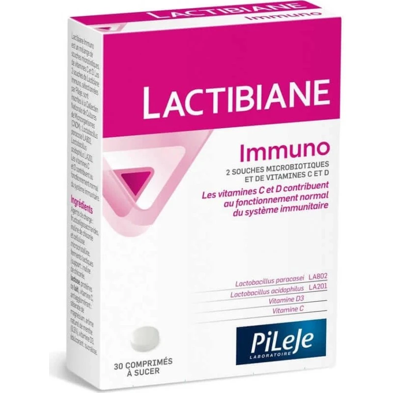 Pileje Lactibiane Immuno 30 comprimés à sucer
