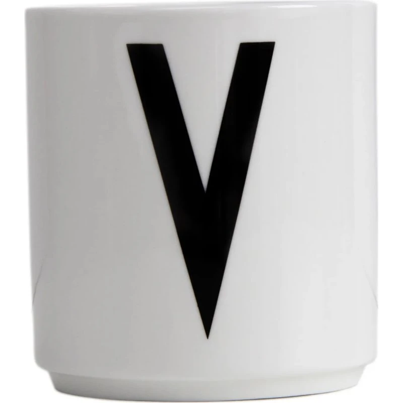 Design Letters Tasse en Porcelaine Fine Bone China - Lettre A-Z