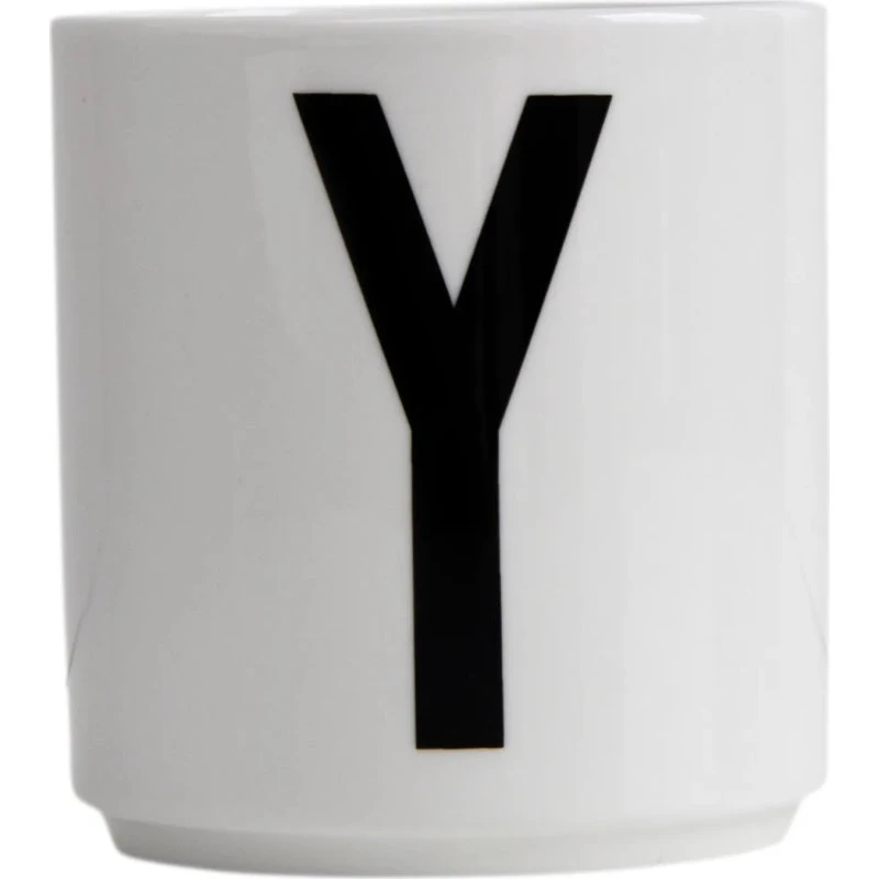 Design Letters Tasse en Porcelaine Fine Bone China - Lettre A-Z