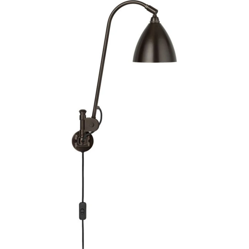 GUBI Applique murale Bestlite BL6, Ø 16 cm, Noir/Laiton