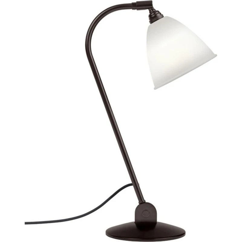 Gubi Lampe à poser Bestlite BL2 Porcelaine et Laiton Noir Ø 16 cm