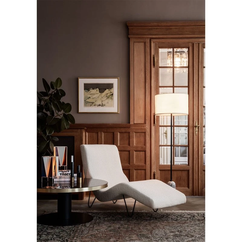 GUBI Lampadaire Gravity Grand - Marbre Noir et Blanc