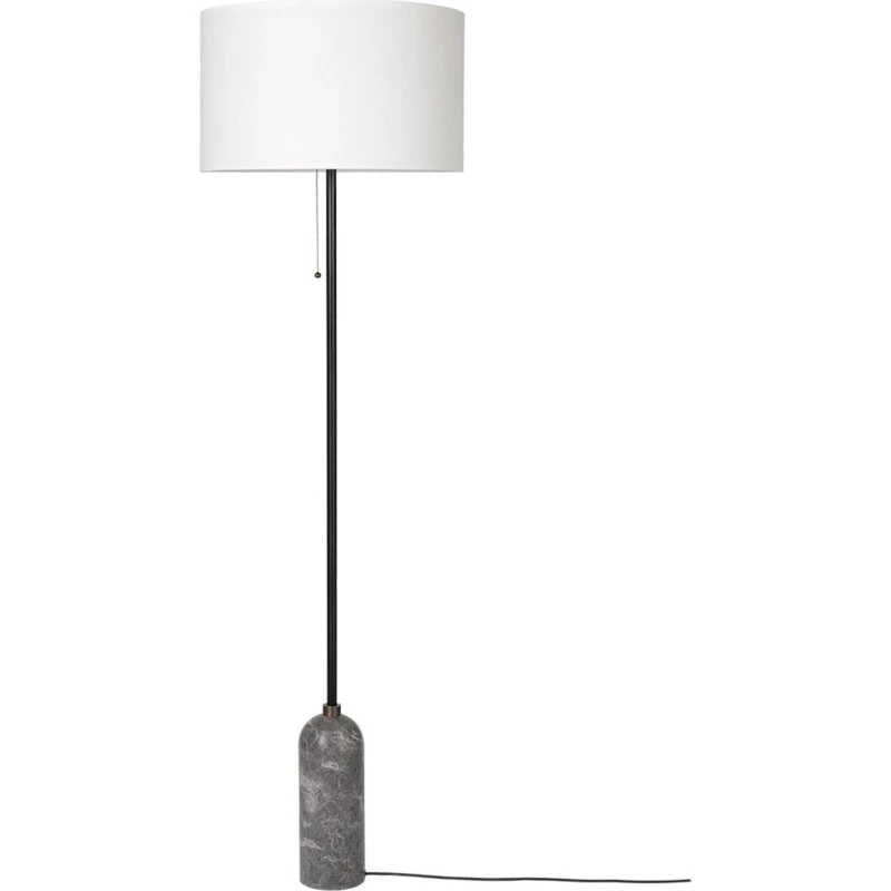 Lampadaire GUBI Gravity Marbre Gris et Blanc