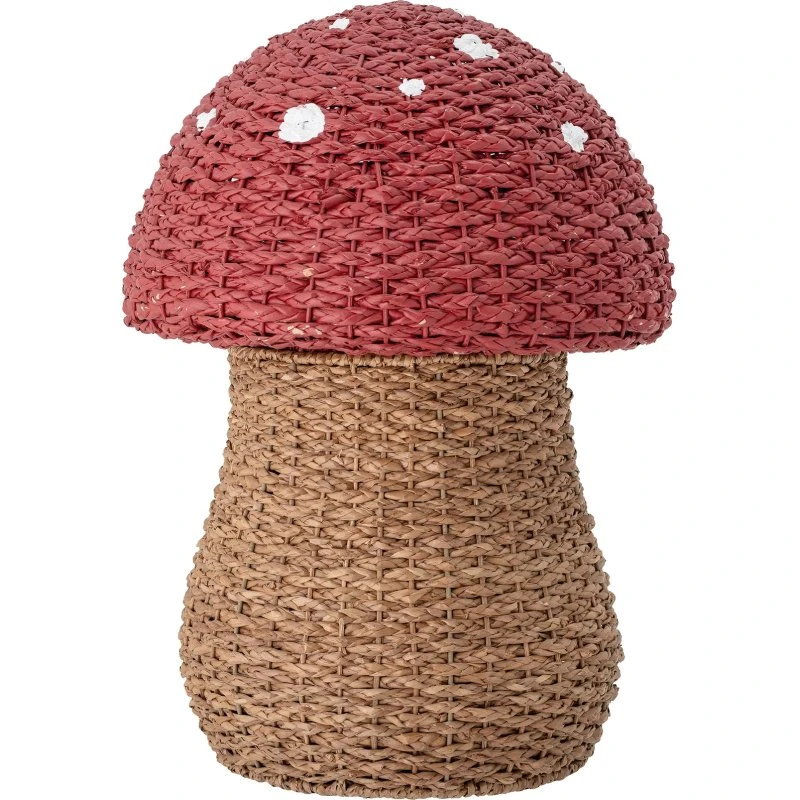 Bloomingville Panier de rangement Corintha Rouge avec couvercle