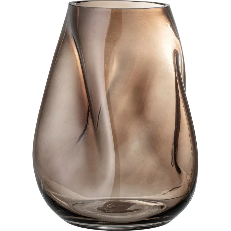 Bloomingville Vase en Verre Marron - 26 cm