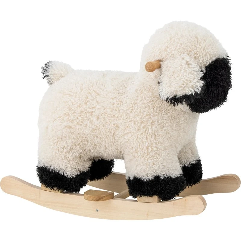 Bloomingville Cheval à bascule Dolly mouton Blanc