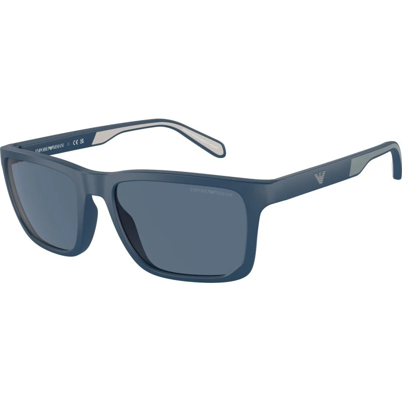 Emporio Armani EA4219 Lunettes de Soleil Carrées Bleues Homme