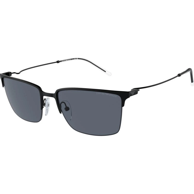 Emporio Armani EA2155 Lunettes de Soleil Homme Carrées Noires