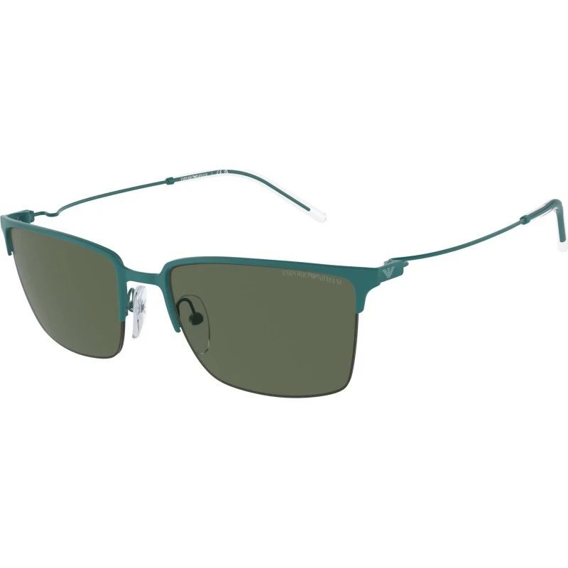 Emporio Armani EA2155 Lunettes de Soleil Homme Métal Vert Carré