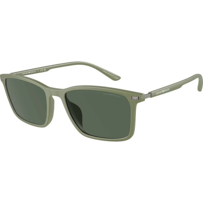 Emporio Armani EA4223U - Lunettes de soleil Carrées Vertes pour Homme