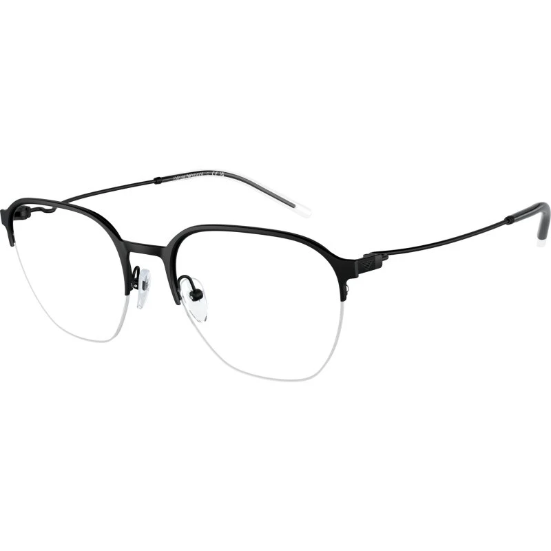 Emporio Armani EA1160 3001 - Lunettes Optiques Pantos en Métal Noir