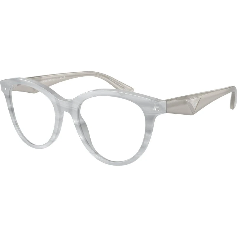 Emporio Armani EA3236 6114 - Montures Optiques Cat Eye en Acétate Gris
