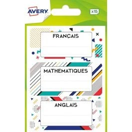 Avery Étiquettes Scolaires Flamant Rose 76x34 mm