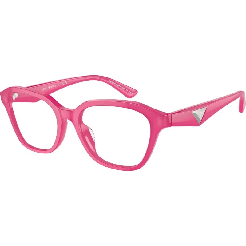Emporio Armani EA3235U 6118 - Montures Optiques Géométriques Rose Transparent