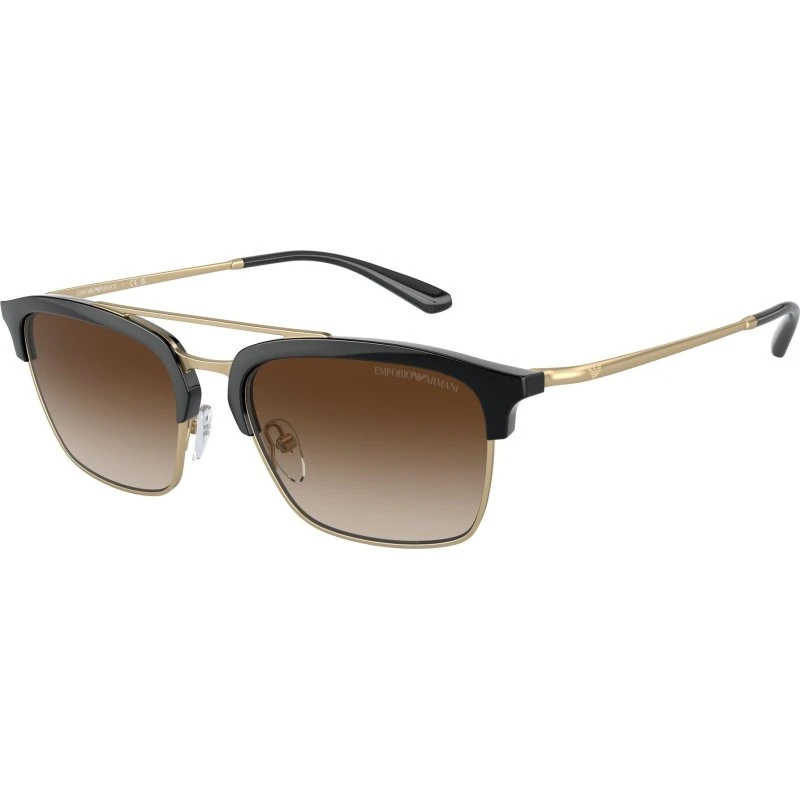 Emporio Armani EA4228 Lunettes de soleil Pilote Noir et Marron