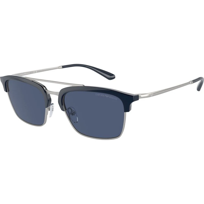 Emporio Armani EA4228 Lunettes de Soleil Pilote Bleues pour Homme
