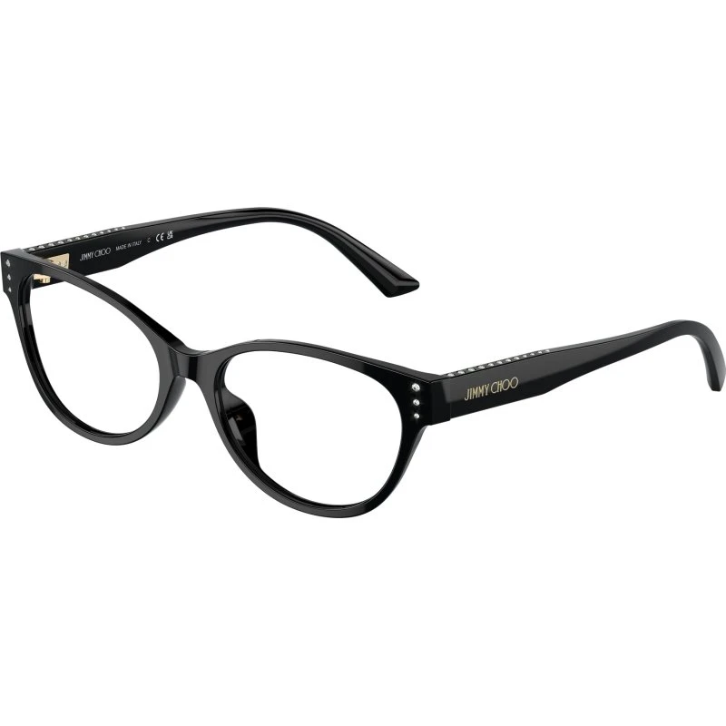 Jimmy Choo JC3003BU Lunettes Optiques Rondes en Acétate Noir