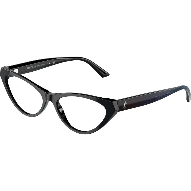 Jimmy Choo JC3005 Lunettes de vue Cat Eye en Acétate Noir