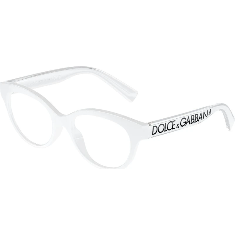 Dolce & Gabbana Enfant DX5003 3312 Montures Optiques Pantos Blanc Transparent