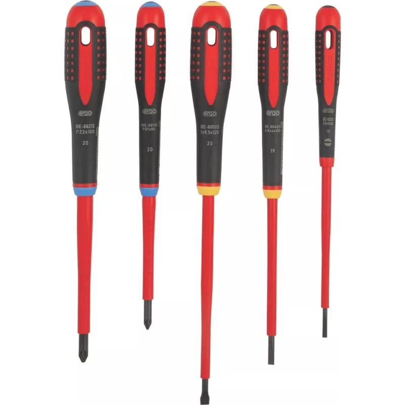 BAHCO - Jeu de 5 tournevis ERGO™ VDE isolés