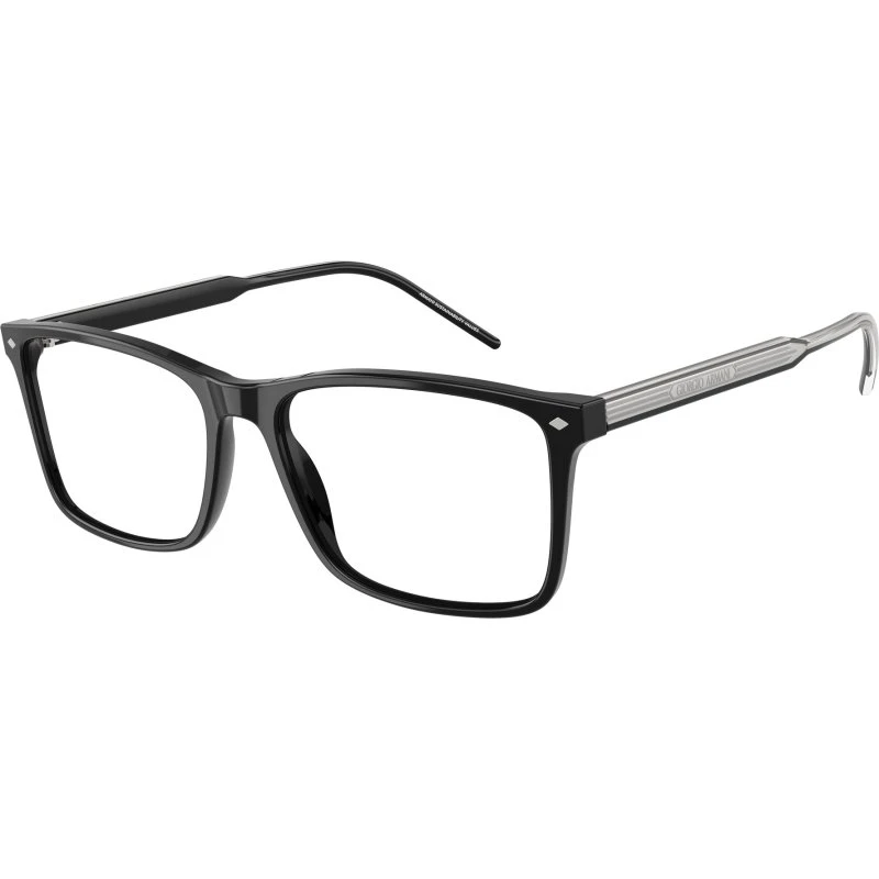 Giorgio Armani Homme AR7258 - Montures Optiques Carrées en Acétate Noir