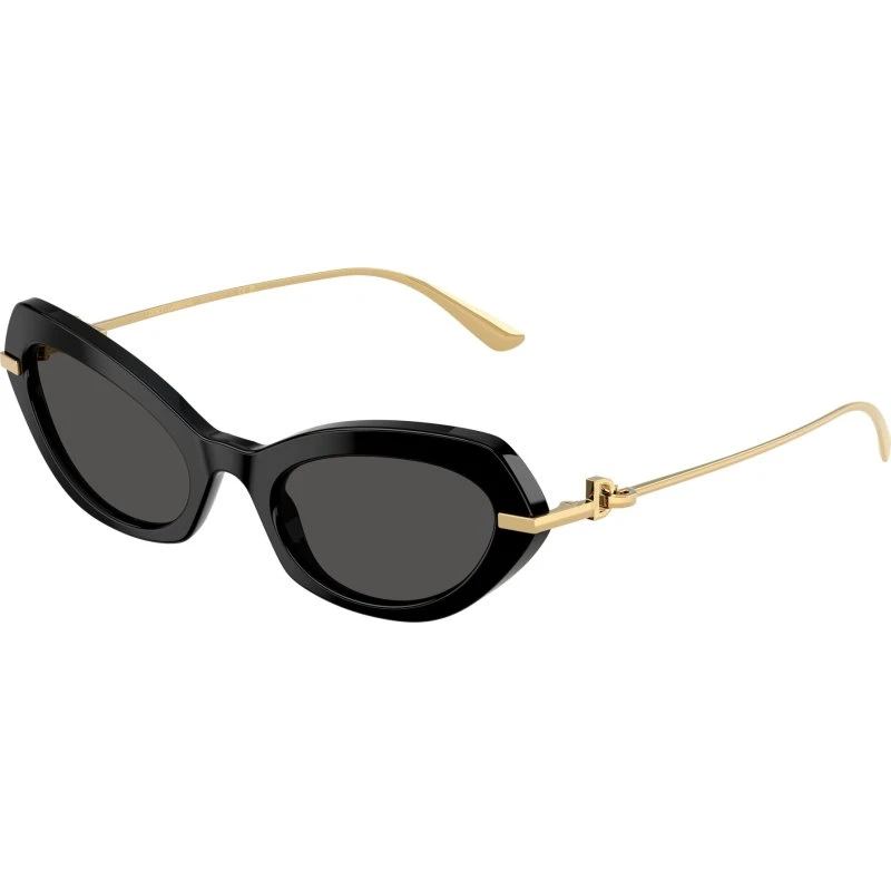 Dolce & Gabbana DG4473 Lunettes de Soleil Papillon Noires et Grises