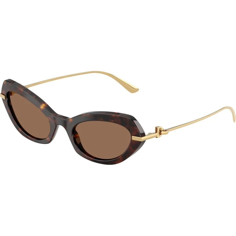 Dolce & Gabbana DG4473 Lunettes de Soleil Papillon Écaillé Marron