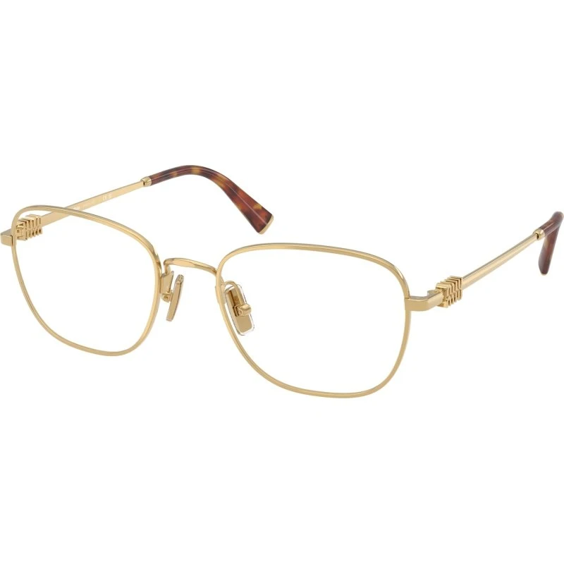 Miu Miu MU 50WV 5AK1O1 Lunettes de vue carrées en métal doré