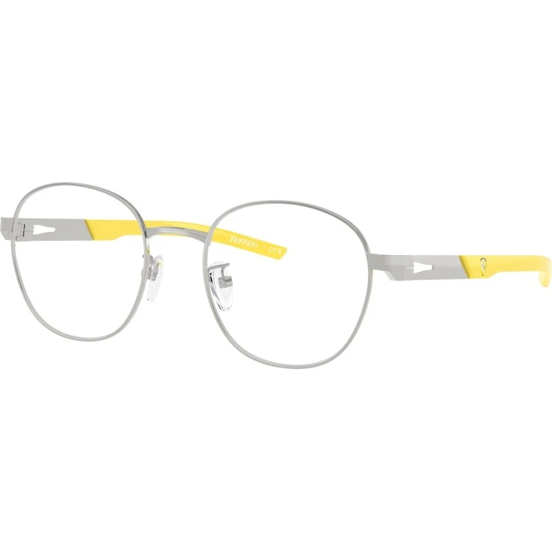 Ferrari Scuderia FZ7011D 103 Lunettes Optiques Rondes en Métal Argent