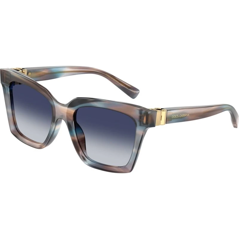 Dolce & Gabbana DG4498 Lunettes de Soleil Carrées Bleues pour Femme
