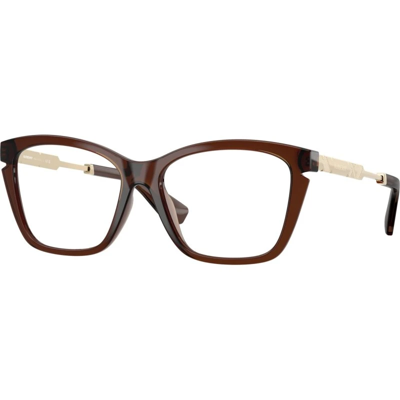 Burberry BE2427U 4116 Lunettes de Vue Cat Eye Marron Femme