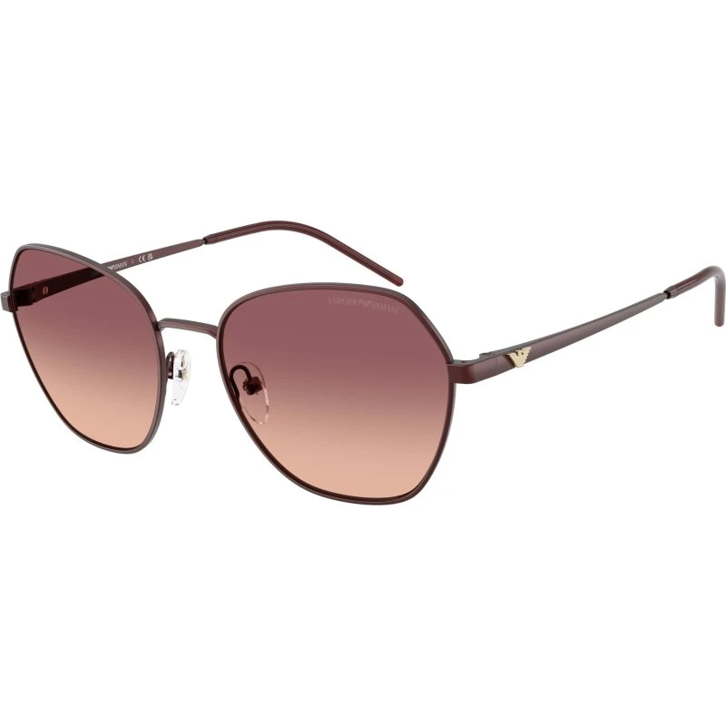 Emporio Armani EA2161 34018D Lunettes de Soleil Géométriques Rouge Rose