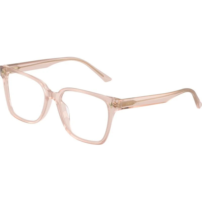 Jimmy Choo JC3038D Montures Optiques Carrées en Acétate Rose