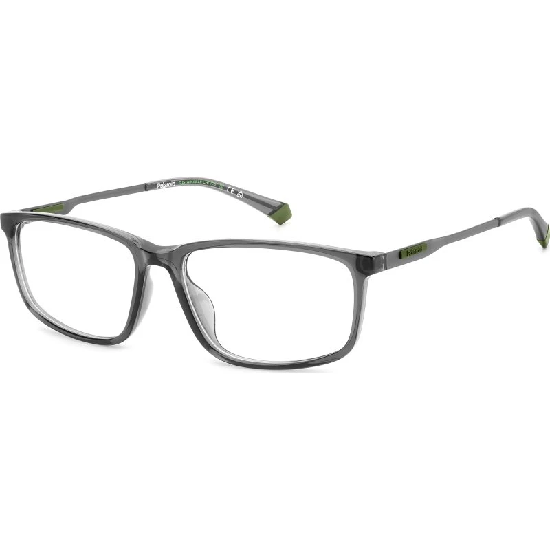 Polaroid Homme PLD D535/G KB7 - Lunettes Optiques Carrées Grises