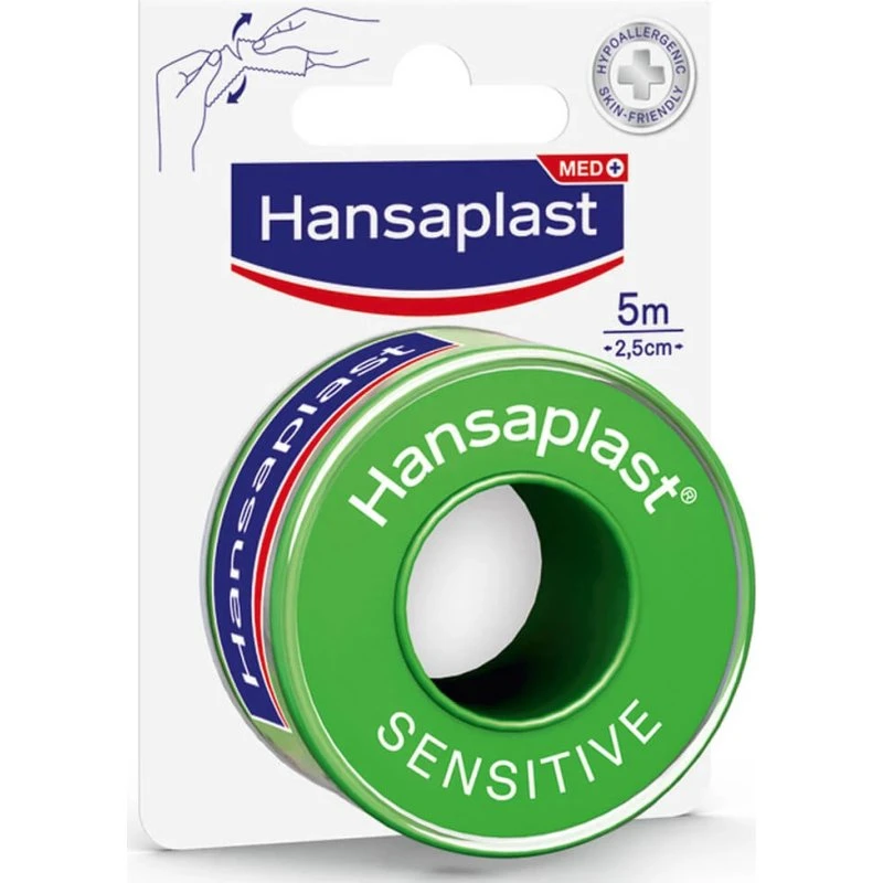 Hansaplast Rubans Silk Sensitive 5m x 2,5cm