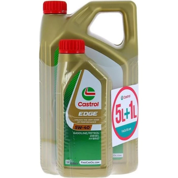 Castrol EDGE 5W-40 5L+1L Full Synthèse