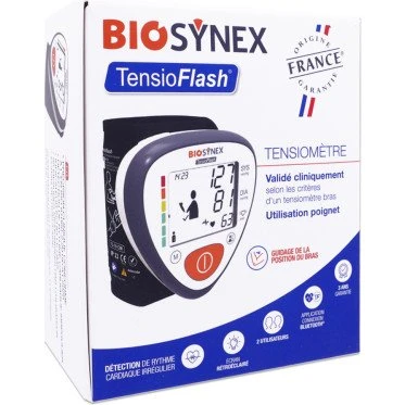 Biosynex TensioFlash Tensiomètre Bras Bluetooth